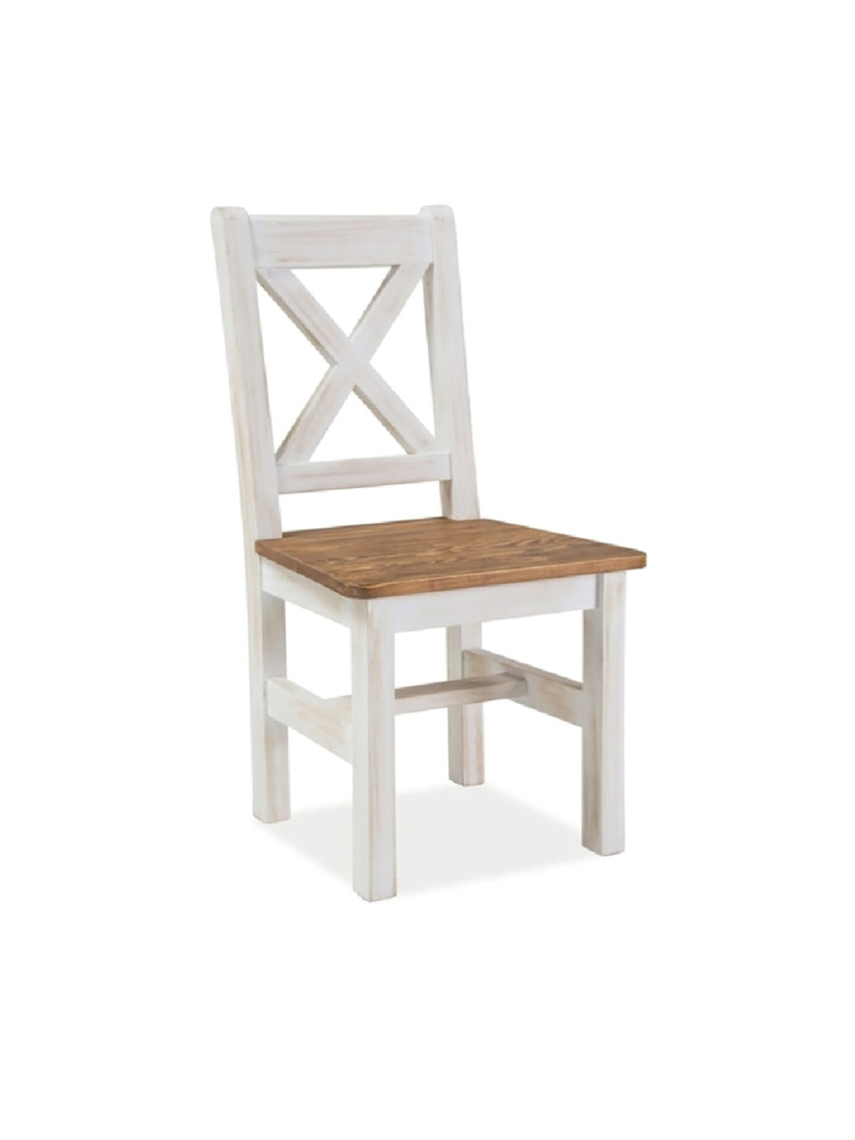 белый стул из массива дерева
