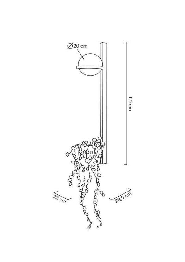 Zidna svjetiljka Plant Wall 16