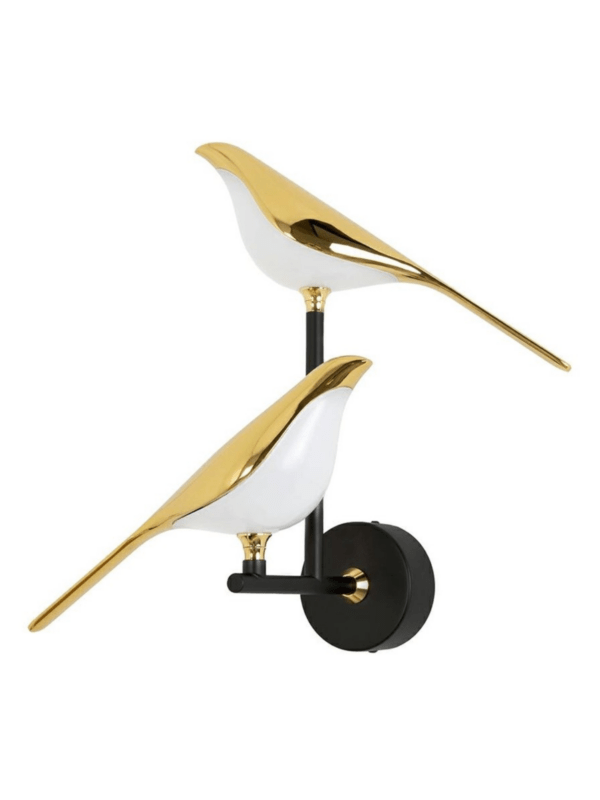 Zidna svjetiljka Bird Twin Gold 1