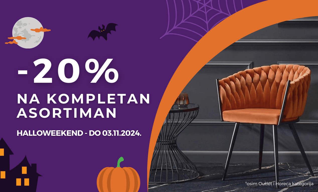 Halloweekend -20% na kompletan asortiman